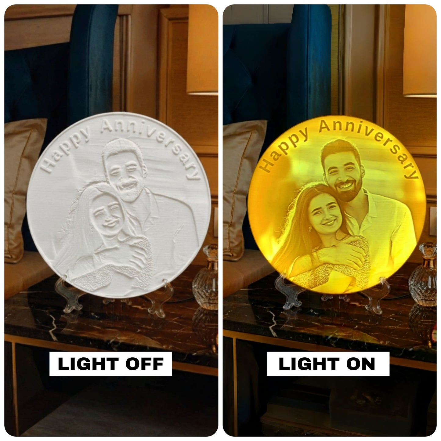 Personalised 3D Printed Led Frame